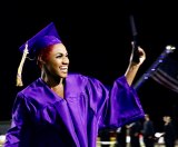 Grads show off their diplomas